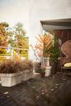 loft urban terrace wheels 70cm white